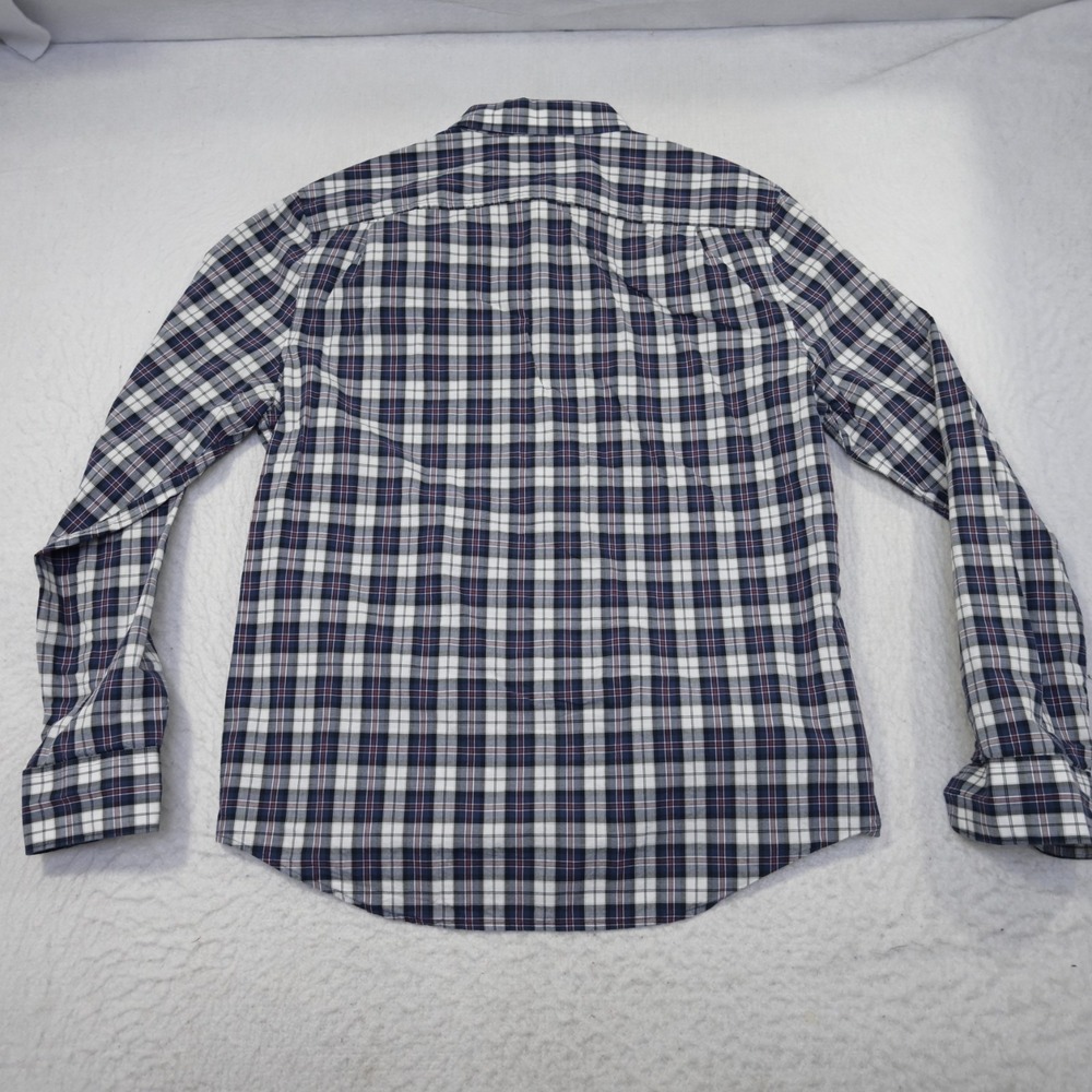 Penguin Heritage Slim Fit Button Up Shirt Plaid Long Sleeve Mens Size Large - Picture 10 of 11